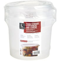 Cambro Round Translucent Container with Lid (6 qt., 2 pk.)