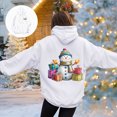 thumbnail image 3 of Towmus Womens Sweatshirt Snowman Graphic Christmas Hoodie Fall Long Sleeve Casual Pullover Tops with Pockets, 3 of 7