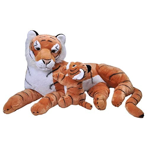 orange tiger stuffed animal