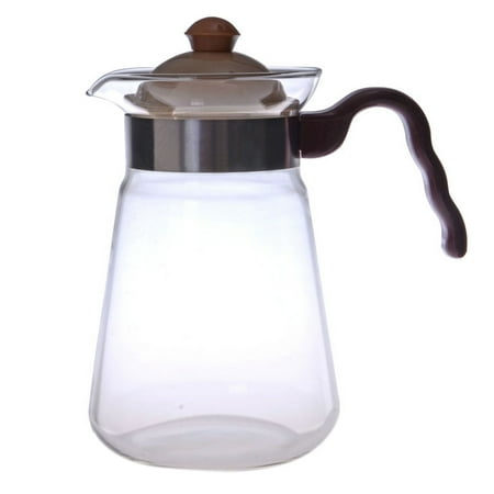 YiWuYao Heat Resistant Borosilicate Glass Teapot Coffee Pot Kettle Gas Electric Spirit Stoves Safe 1200ml