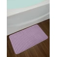 thumbnail image 2 of Abstract Bath Mat, Repetitive Pattern with Monotone Motif with Ornamental Rhombuses, Plush Bathroom Decor Mat with Non Slip Backing, 29.5" X 17.5", Lilac and Purple, by Ambesonne, 2 of 2