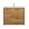 thumbnail image 2 of Alma Allier 42" Dark Gray Oak Vanity With A Integrated Sink / Left Side Drawers, 2 of 10