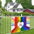 thumbnail image 4 of DouZhe Rainbows Love is Love Sign Banner, LGBT Pride Hanging Banners Backdrop Festive Party Decor for Indoor Outdoor, 47 x 71 Inches, 4 of 7