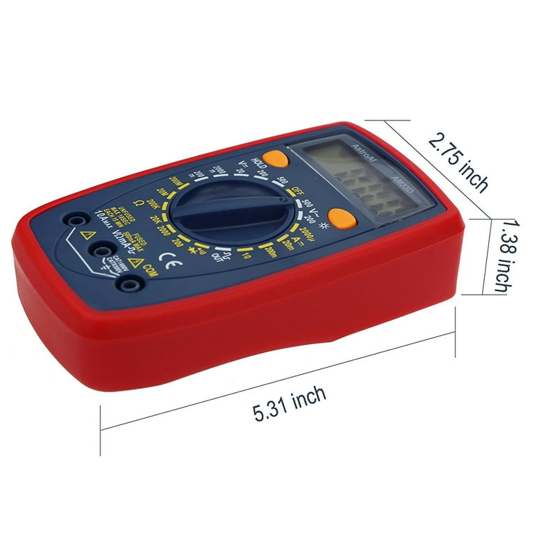 Multimeter Tester, Digital LCD Multimeter 2000 Counts, AstroAI Electrical  Tester Meter, Voltmeter for Gift