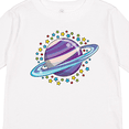 thumbnail image 4 of Inktastic Planet Saturn with Stars Boys or Girls Long Sleeve Toddler T-Shirt, 4 of 5