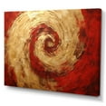 thumbnail image 2 of Designart "Fusion Spiral In Red And Gold III" Abstract Spirals Canvas Wall Art, 2 of 7