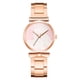 thumbnail image 3 of Relojes de pulsera para mujer, reloj analógico de cuarzo con correa de acero inoxidable y pulsera de aleación con diamantes, reloj de moda., 3 of 4