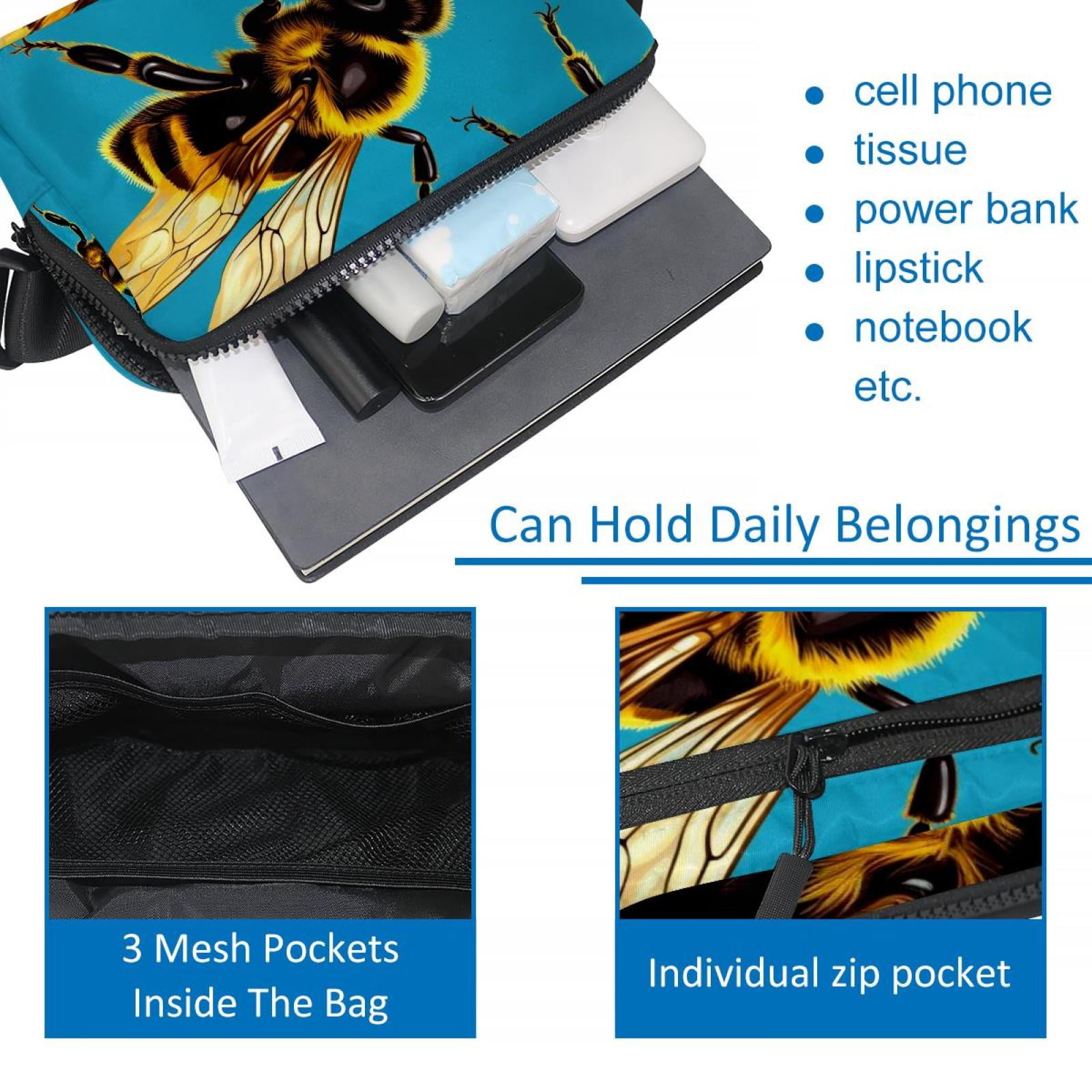 Starry Bee Lightweight Adjustable Waist Pack with Extension Strap - Unisex Fanny Pack Money Belt