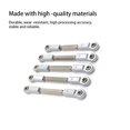 thumbnail image 4 of fastboy 5 Pieces 1/10 Scale RC Car Steering Linkages Model Vehicle Pull Rods Toy Repair Upgrade Modified Replacement for JLB JR Silver, 4 of 6