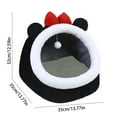thumbnail image 3 of Cozy Cat & Dog Cave Bed | Semi-Enclosed Pet Tent with Plush Ball & Washable Mat | Portable Foldable Pet Bed for Indoor & Outdoor Use | 13.77" x 13.77" x 12.59", 3 of 6