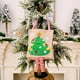 thumbnail image 2 of Adorno navideño con estampado de dibujos animados, bolsa de mano con rayas para colgar, bolsa de regalo festiva para niños, 2 of 2