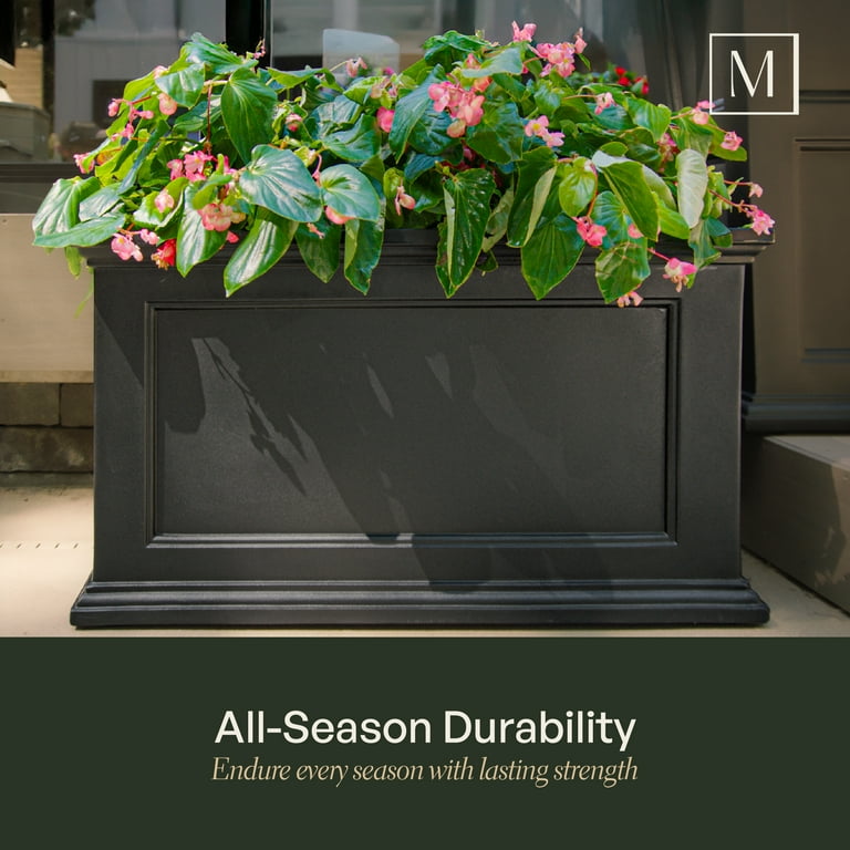 エドルカラー　120本　アクセスフリー3つ　57000円　格安ですよね？ Mayne Fairfield Large Outdoor Rectangular Planter, 35.6