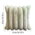 thumbnail image 2 of Large Throw Pillow Covers 24x24 Inch, Extra Soft Plush Shaggy Cushion Cover, Faux Fur Decorative Pillow Case for Sofa Bed, Bedroom Home Decor Mint Green, 2 of 6