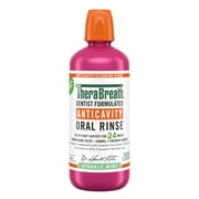 TheraBreath Anticavity Fluoride Mouthwash, Sparkle Mint, Dentist Formulated, 1 Liter