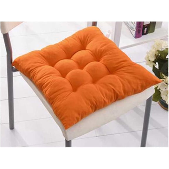 Orange Tie on Seat Pad Chair Cushion Pads for Dining Room Garden Kitchen Office