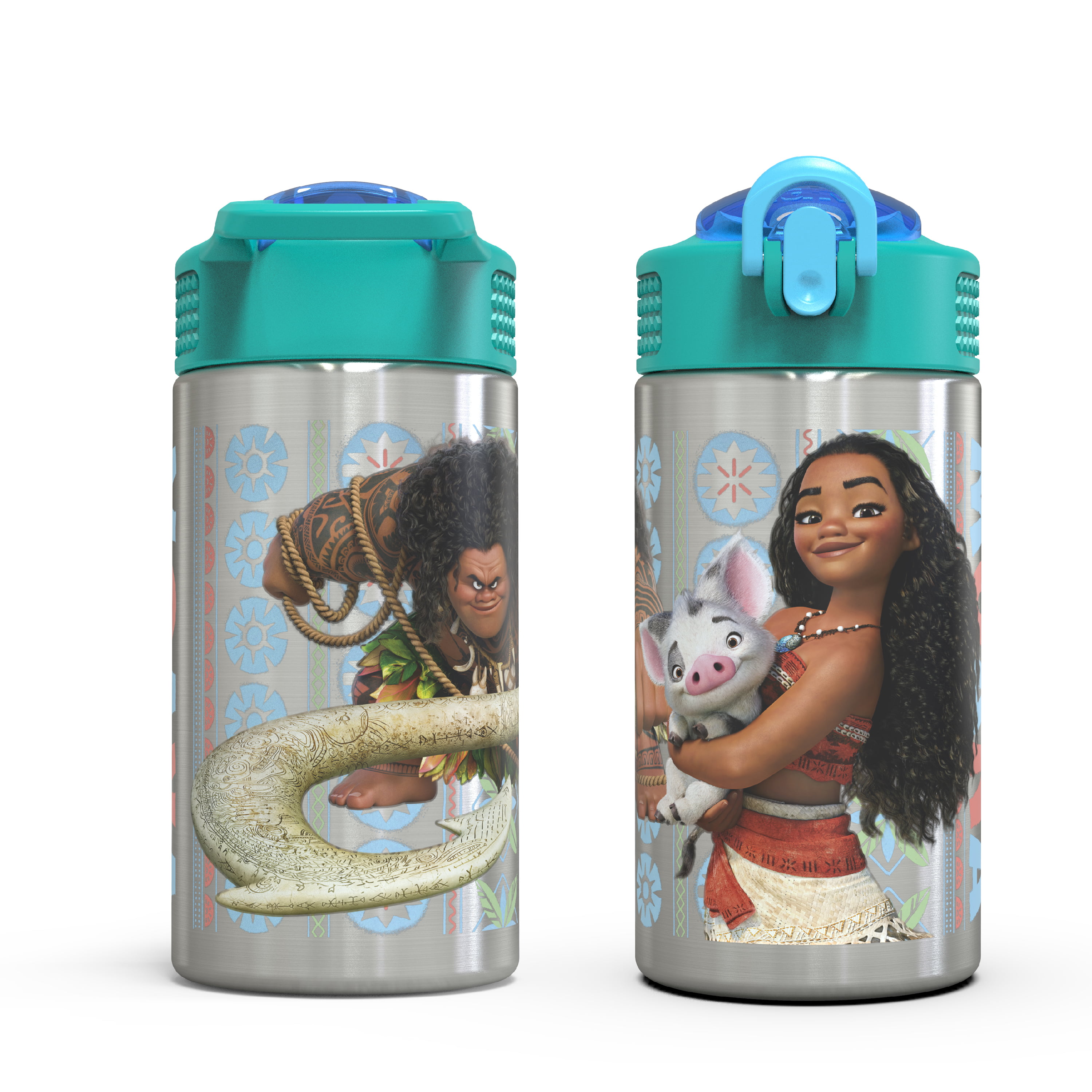  Disney Moana Water Bottle Flip Up Straw 600ml – Official Disney  Merchandise Kids Reusable Non Spill - BPA Free - Recyclable Plastic - Ideal  For School Nursery Sports Picnic - Turquoise & Pink : Baby