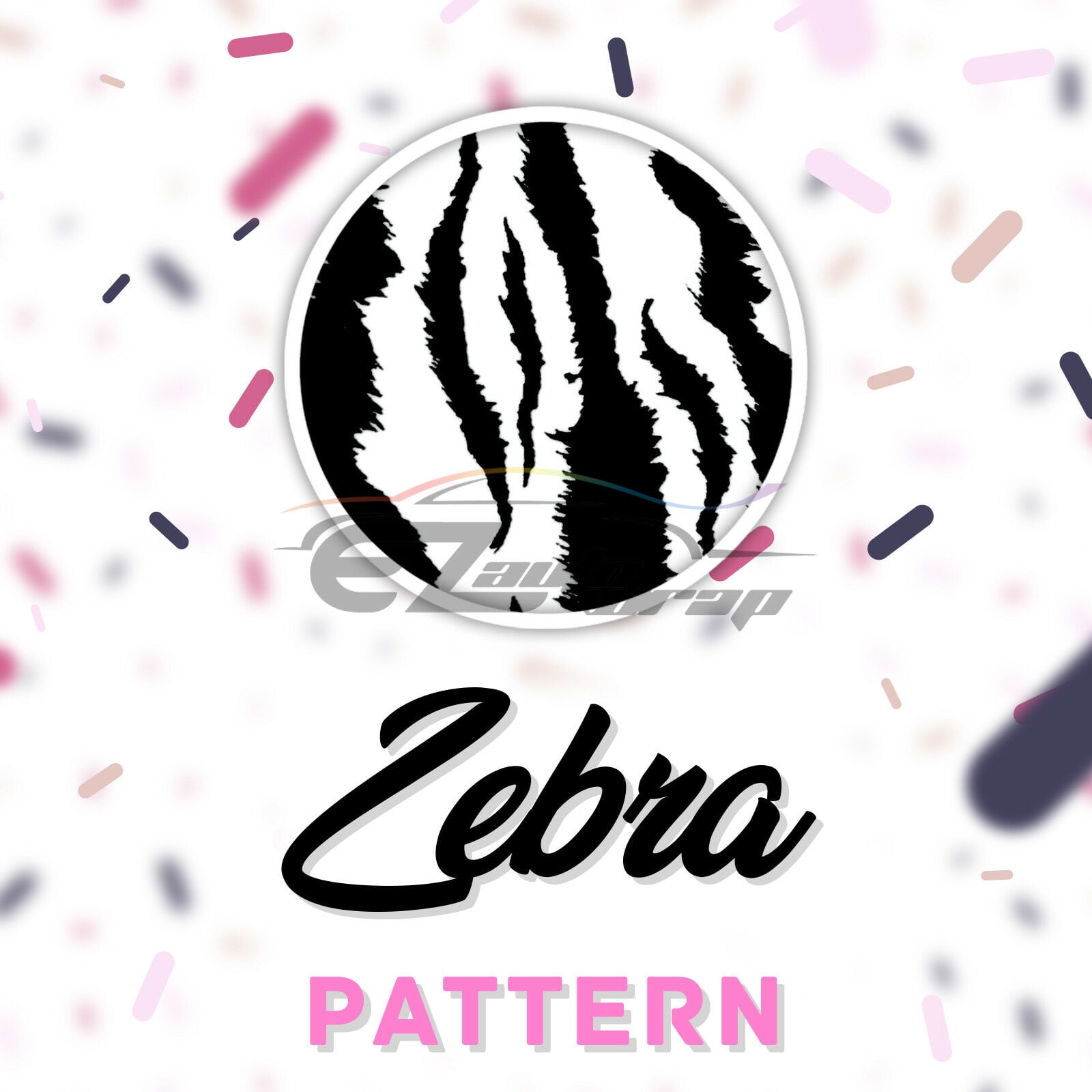 Essmo™ Zebra Black White Heat Transfer Vinyl HTV T-Shirt 20" Iron On Heat Press SP27 20"x60"