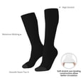 thumbnail image 5 of Picia Women Crew Soft Moisture-wicking Socks Black Pattern Design Cotton Socks, One Size fit All, 5 of 9