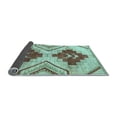 thumbnail image 2 of Ahgly Company Indoor Rectangle Abstract Light Blue Modern Area Rugs, 3' x 5', 2 of 4