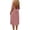 Pink, variant on Fashion Women Summer Round-Neck Casual Solid Sleeveless Sleepshirts Sling Backless Dress Pink M