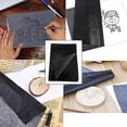 thumbnail image 4 of Inteprter Paquete de 100 A4 Papel de transferencia de grafito No es fácil rasgar Arrugas Patrón claro Línea Integridad Herramientas Papeles de colores pinturas A4negro, 4 of 6