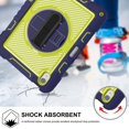 thumbnail image 4 of Case for iPad mini 5/mini 4/mini 3/mini 2/mini 1,Heavy Duty Rugged Shockproof Anti-fall Protective Case Cover with Rotating Kickstand, Carrying Shoulder Strap, Handle Hand Strap,A, 4 of 9