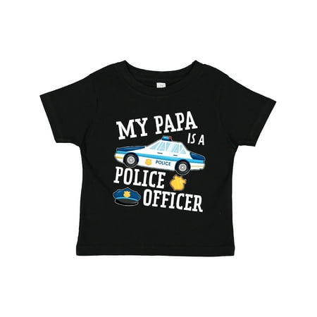 

Inktastic My Papa is a Police Officer Gift Toddler Boy or Toddler Girl T-Shirt
