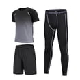 thumbnail image 2 of Hessimy Boys Loose Active Short-Sleeve Shirts Sports Jerseys and Athletic Mesh Shorts Set,Jogging Football Tracksuit 12-13 Years, 2 of 3