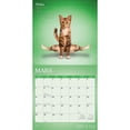 thumbnail image 3 of Chats de Yoga OFFICIEL | 2027 12x24" (Hanging) Wall Calendar | French Language, 3 of 9
