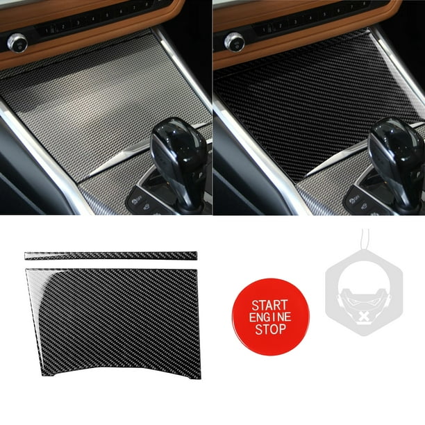 Autocollant intérieur voiture accessoires remplacement vinyle fibre de  carbone