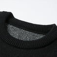 thumbnail image 4 of RYDCOT Men’s Gradient Knit Sweater – Loose Fit, Soft Wool Blend, Warm & Stylish for Fall Winter Black, 4 of 8