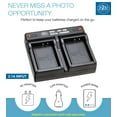 thumbnail image 3 of BM Premium 2 LP-E10 Batteries and Dual Bay Battery Charger for Canon EOS Rebel T3, T5, T6, T7, EOS 1100D, EOS 1200D, EOS 1300D, EOS 2000D Cameras, 3 of 8