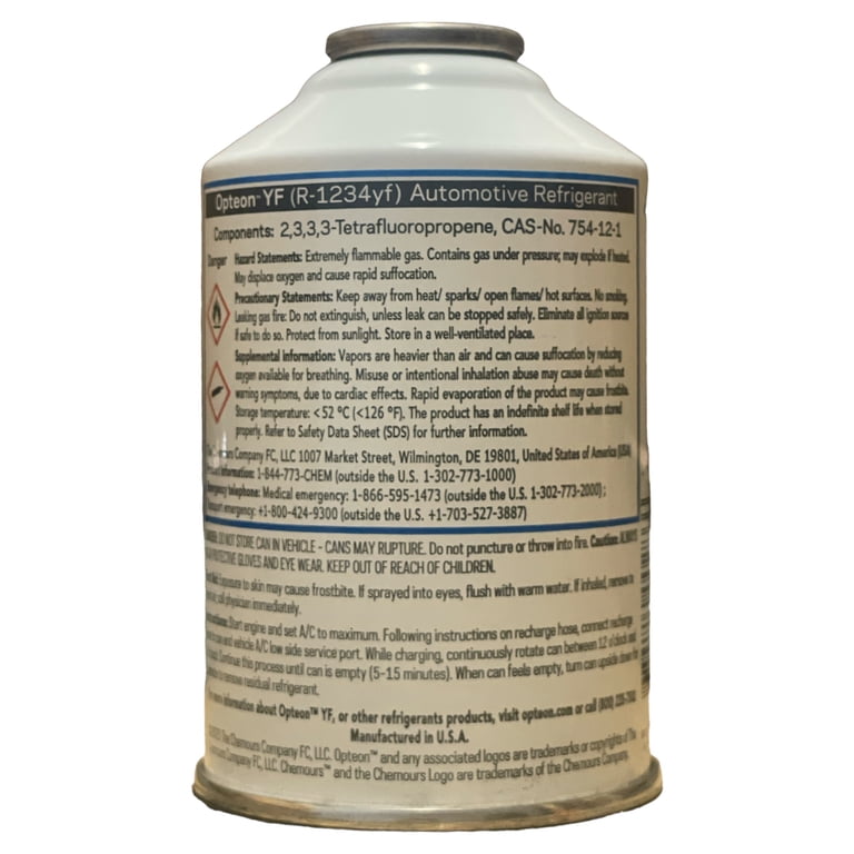 Chemours Opteon R1234YF Refrigerant for Automotive AC - Walmart.com