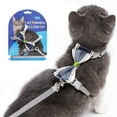 thumbnail image 1 of Cat Strap Cute Bowknot Escape Proof Cat Collar Leash Pet Leash Harness Set, 1 of 9
