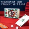 thumbnail image 3 of 1 Set Mahjong Playing Card with Dice Chinese Traditional Opera Print Waterproof Portable Mini Paper Mah Jongg Poker Card Travel Family Card Game, 3 of 7