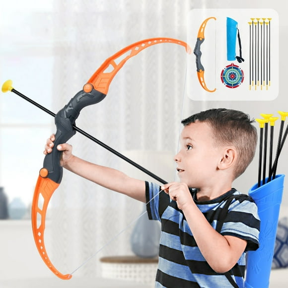 EGNMCR Kids Bow And Arrows Set With 8 Suction Cup Arrows, Targets & Dorlach, Indoor And Outdoor Toys For Children Boys Girls Kids Bow and Arrows Birthday Gifts for Kids
