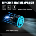 thumbnail image 4 of Xotic Tech 9005 HB3 8000K Ice Blue LED Headlight Bulb All-in-one Conversion Kit, 6000LM Super Bright High Low Beam Fog Light Replacement, 4 of 9