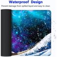 thumbnail image 2 of Large Gaming Mouse Mat/Pad with Non-Slip Rubber Base,Stitched Edge,Desk mat for Laptop,Computer & PC, Wristing Pad for Gamer,Office & Home,11.81''x31.50''x0.12'',Cool Galaxy and Japanese Great Wave, 2 of 6
