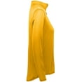 thumbnail image 3 of Ladies Attain Wicking 1/4 Zip Pullover L Gold, 3 of 5