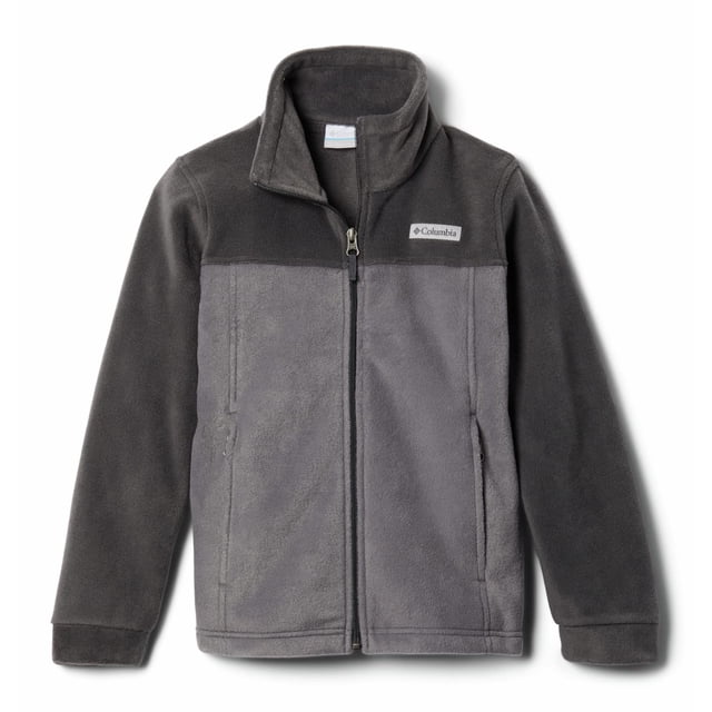 Chaqueta polar Columbia Steens Mt II para niño pequeño, City Grey/Shark