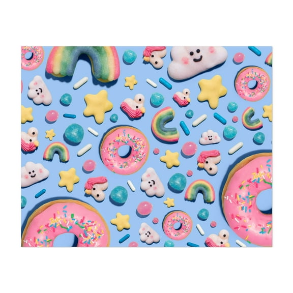 Sweets pattern - Photography Whimsical Pastel Pattern Pop Art Dessert Kitchen Decor Modern Art Unframed Wall Art Print 4 x 6 inches