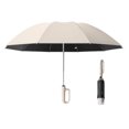 thumbnail image 1 of HLONK Inverted Umbrella with Carabiner Handle  Wind Proof Umbrellas For Rain  46 Inch Portable Reverse Folding Umbrella  Car Umbrella for Women Men  10 Ribs, 1 of 5