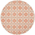 thumbnail image 1 of Safavieh Dhurries 6' Round Hand Woven Flat Weave Wool Rug, 1 of 10
