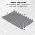 thumbnail image 6 of HBlife Stone Bath Mat, Diatomaceous Earth Bath Mat Bathmat, Non Slip Super Absorbent Quick Drying Diatomite Stone Bath Shower Mat for Bathroom, 23" x 15", Gray, 6 of 7