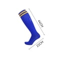 thumbnail image 4 of Ticikt Men's Knee-High Soccer Socks, Breathable Striped Long Athletic Socks for Sports,Red, 4 of 4
