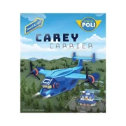 Robocar Poli Carey Carrier Transport Helicopter Toy Holds 2 Die-Cast Rescue Vehicles Xmas Gift for Kids Boys Girls