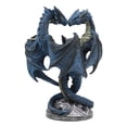 thumbnail image 4 of Dragon Heart Altar Drake Candleabra Candle Holder Twin Dragons Figurine 9"Tall, 4 of 6
