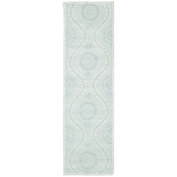 SAFAVIEH Martha Stewart Living Ogee Dot Spring Melt Wool Runner Rug, Spring Melt, 2'3"x8'