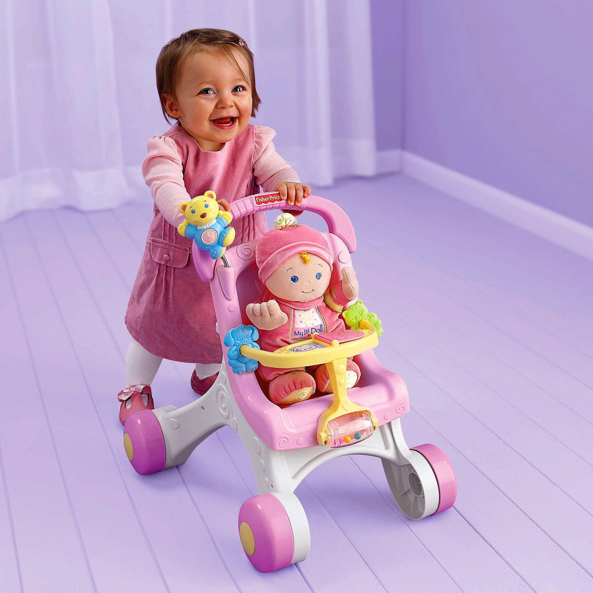 Fisher Price Brilliant Stroll Along Walker Toy - Macy's