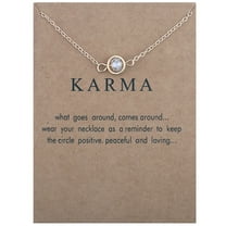 Jewelry VerPetridure Circle Crystal Clavicle Chain Card Necklace Personalized Jewelry Gift Holiday Necklace